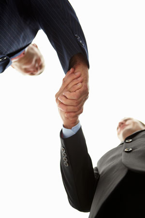 shaking hands