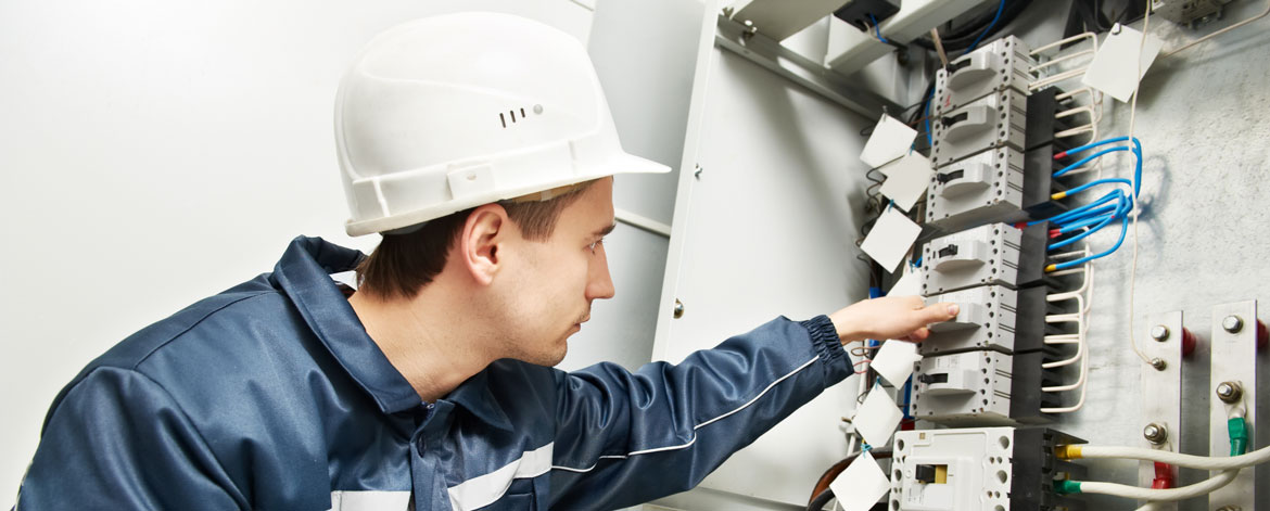 man doing electrical services